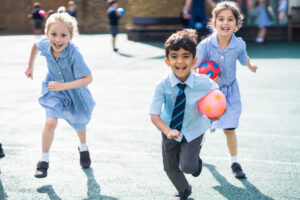 students running